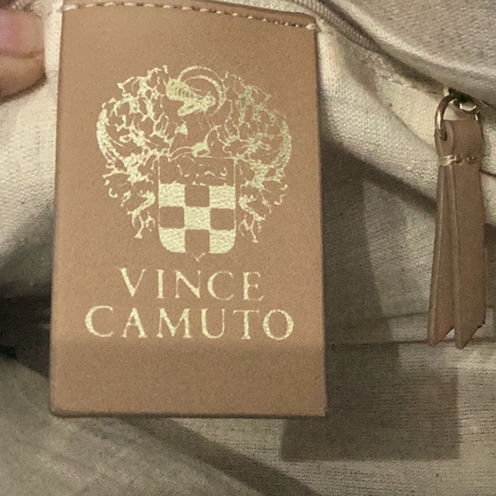 Vince Camuto small pebbled leather handbag with a braided strap and small tassel - Picture 6 of 10